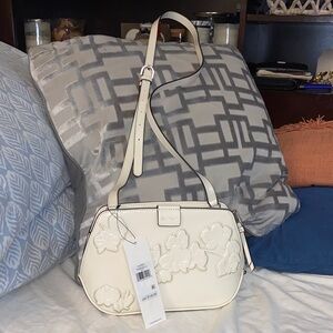 Cream Floral Women Bag